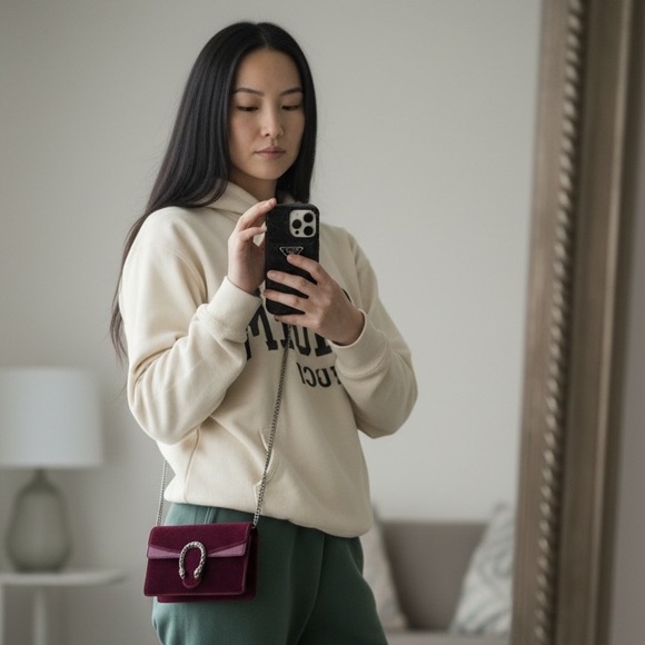 Gucci Velvet Super Mini Dionysus Shoulder Bag EUC! With Box, Dustbag, & Ribbon! - Picture 10 of 16